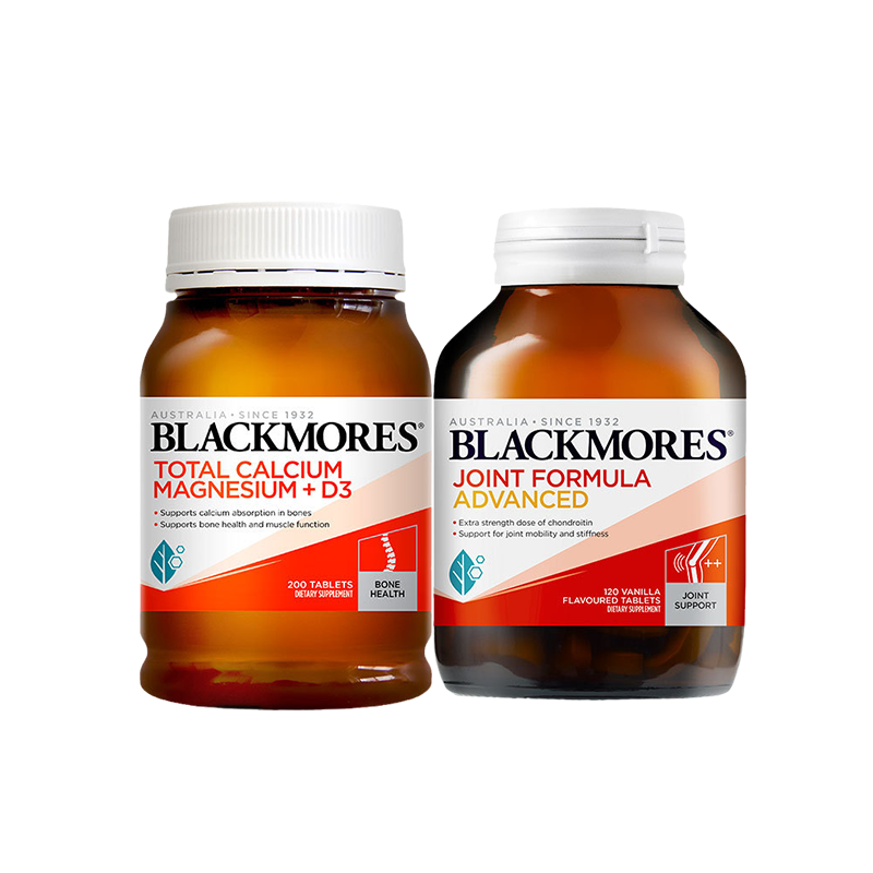 Blackmores 澳佳宝 活性钙镁片D3 200粒+加强型关节灵 120粒