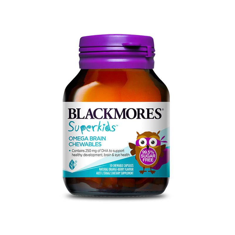 Blackmores 澳佳宝 儿童健脑护眼果味鱼油咀嚼片 50粒