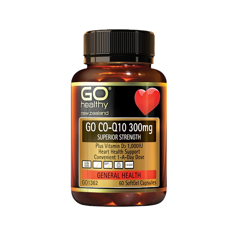 Go healthy 高之源 辅酶Q10胶囊 高含量300mg 保护心脏 60粒