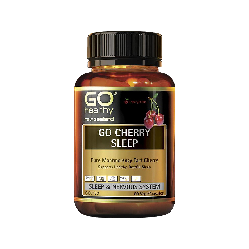 Go healthy 高之源 樱桃睡眠胶囊 60粒 帮助改善睡眠