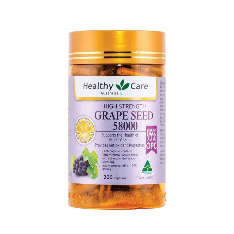 Healthy Care 加强版葡萄籽 200粒 58000mg