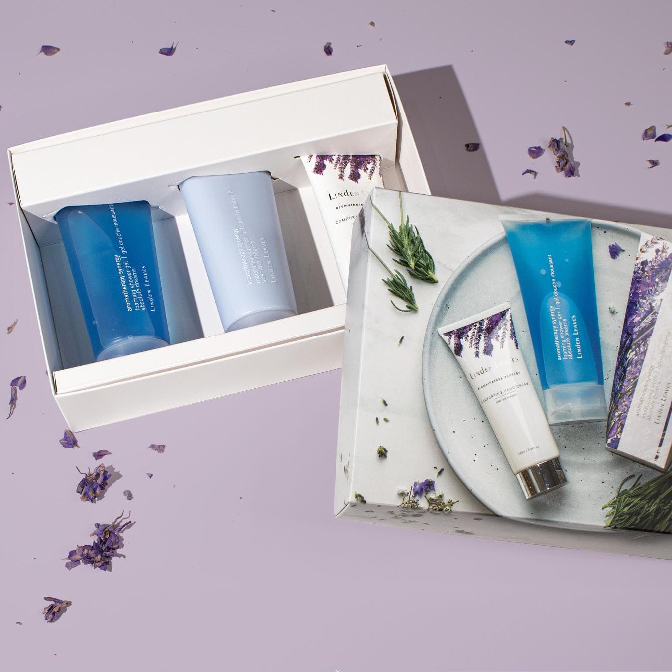 Linden Leaves 琳登丽诗 Aromatherapy Synergy 芳疗系列  gift set - shower gel, lotion, hand cream - memories - 薰衣草