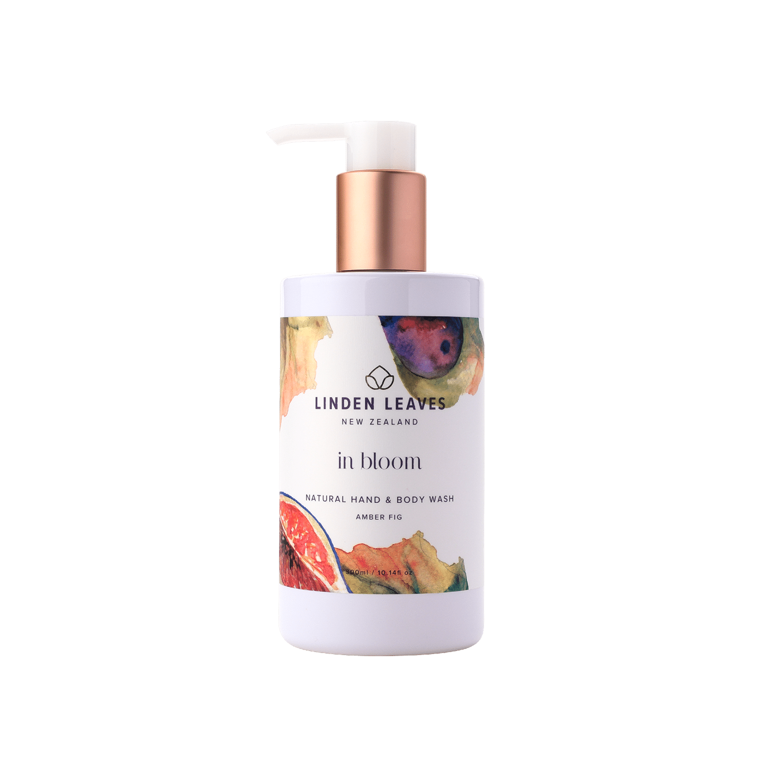Linden Leaves 琳登丽诗 in bloom 绽放系列 hand & body wash 沐浴露 amber fig 琥珀红心果 300ml