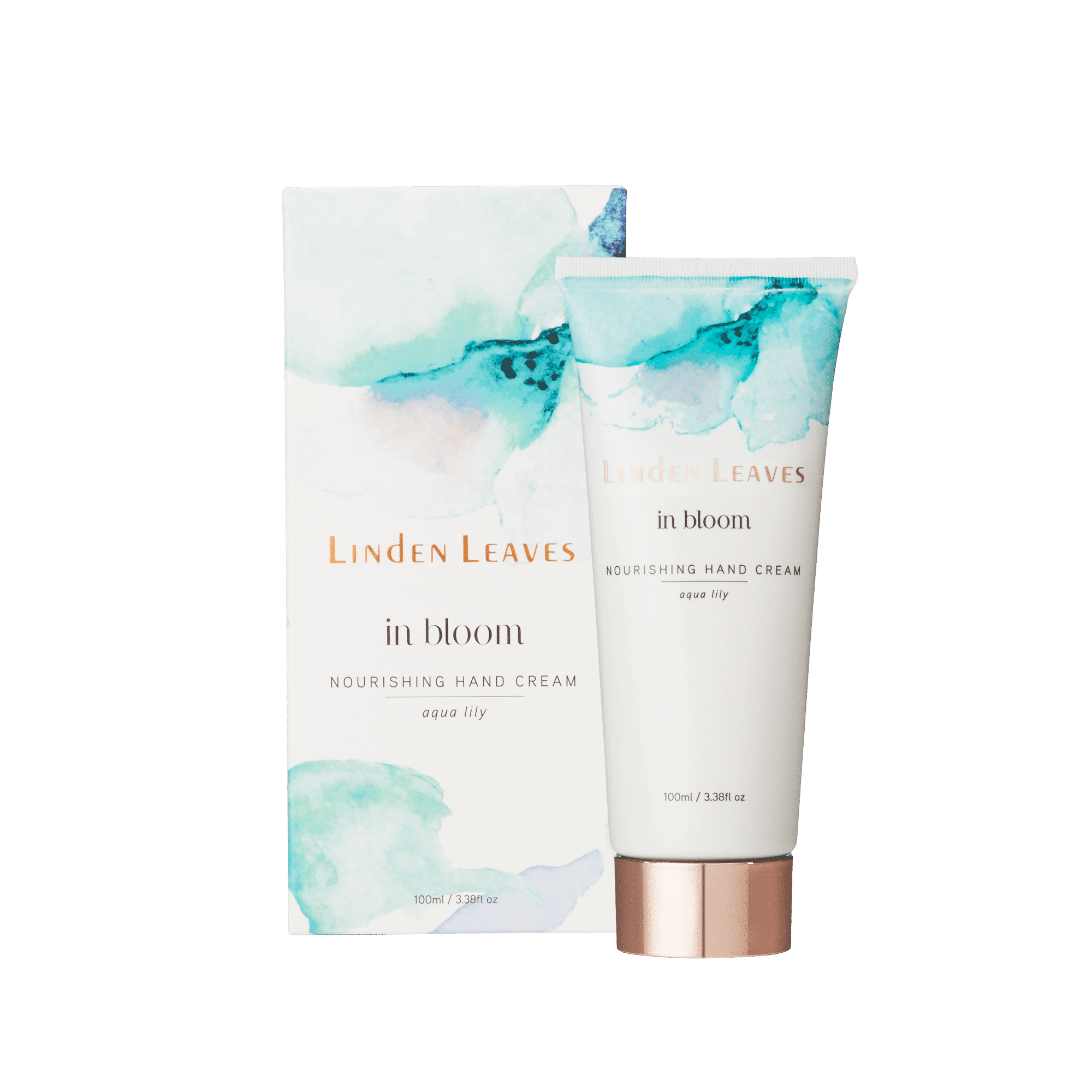 Linden Leaves 琳登丽诗 in bloom 绽放系列 nourishing hand cream - large - 滋润护手霜100ml aqua lily 香水百合 100ml