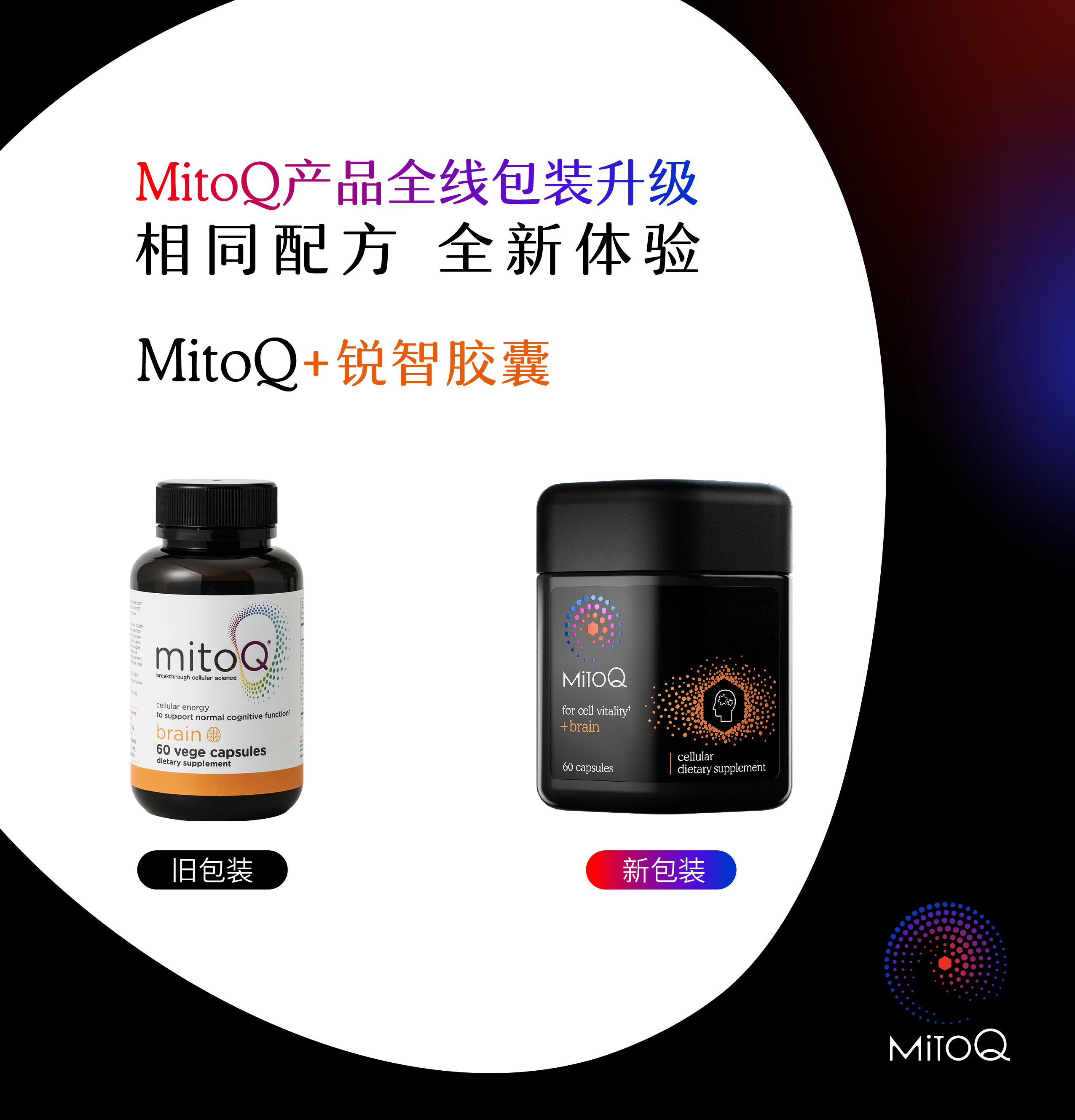 mitoQ 健脑锐智胶囊新版 60粒