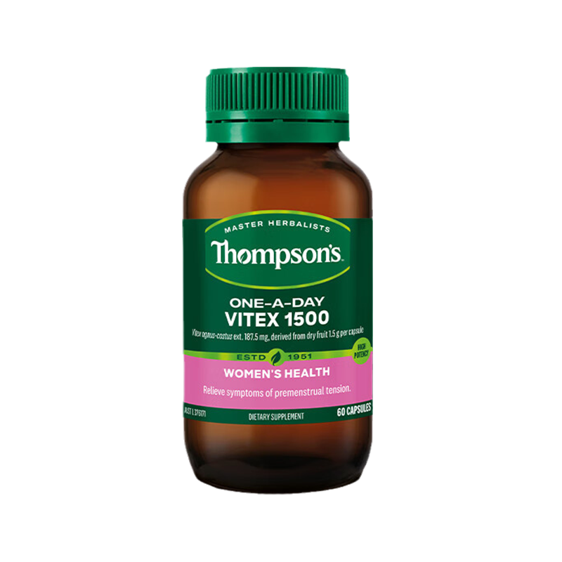Thompson's 汤普森 圣洁莓胶囊 1500mg 日服型 60粒