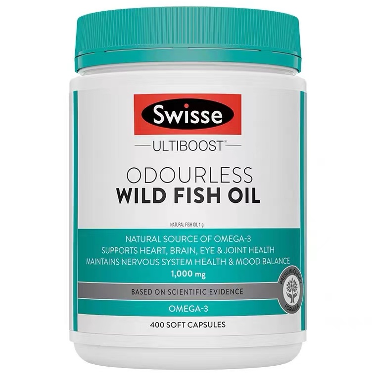 (新西兰厂方直邮) Swisse 无腥味深海鱼油1000mg含量 400粒 (任意三件包邮)