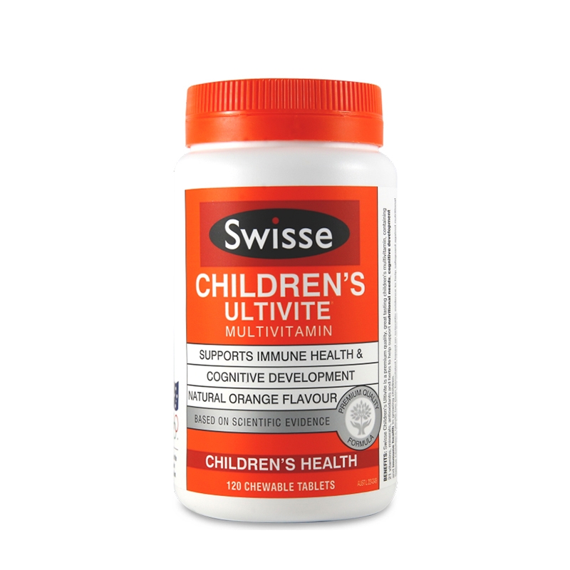 (新西兰厂方直邮) Swisse 儿童复合维生素咀嚼片 120片 (任意三件包邮)