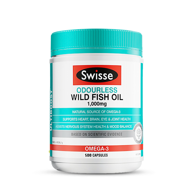 (新西兰厂方直邮) Swisse 深海鱼油软胶囊1000mg 500粒 (任意三件包邮)