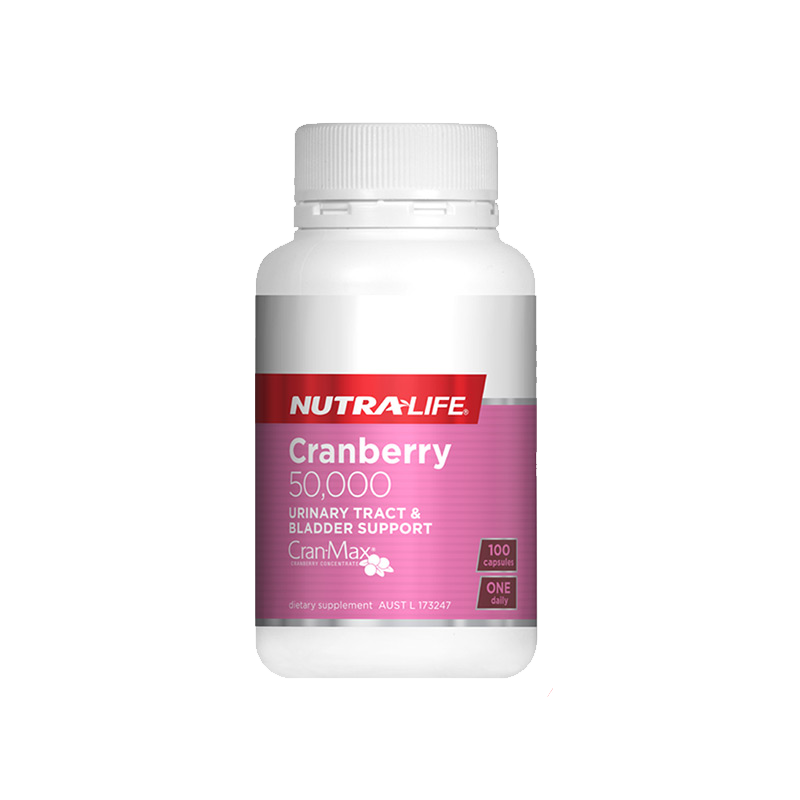 Nutralife 纽乐 蔓越莓胶囊 50,000mg 100粒 Nutralife 纽乐 蔓越莓胶囊 50,000mg 100粒