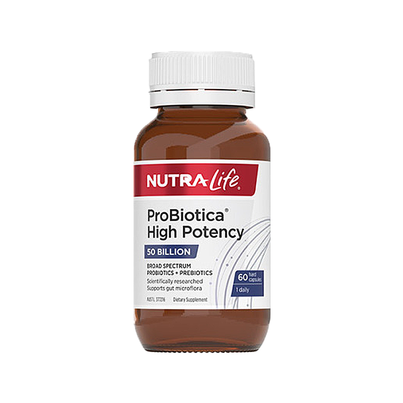 Nutralife 纽乐 益生菌胶囊 500亿含量 60粒 促进消化 Nutralife 纽乐 益生菌胶囊 500亿含量 60粒 促进消化