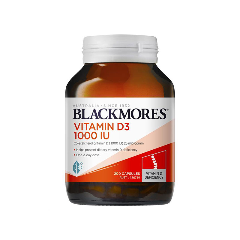 Blackmores 澳佳宝 维生素D3胶囊1000IU 200粒 辅助钙吸收 Blackmores 澳佳宝 维生素D3胶囊1000IU 200粒 辅助钙吸收