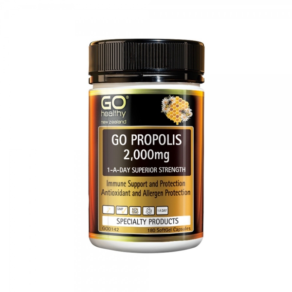 Go healthy 高之源 蜂胶胶囊增强免疫力2000mg 180粒 Go healthy 高之源 蜂胶胶囊增强免疫力2000mg 180粒