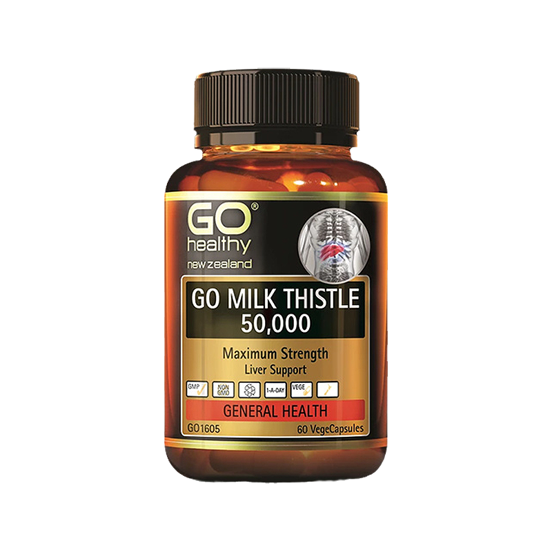 Go healthy 高之源 奶蓟草护肝宝胶囊50000mg 60粒 Go healthy 高之源 奶蓟草护肝宝胶囊50000mg 60粒