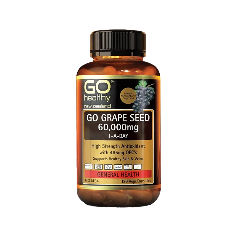 Go Healthy 高之源 葡萄籽胶囊 60000mg 120粒 Go Healthy 高之源 葡萄籽胶囊 60000mg 120粒