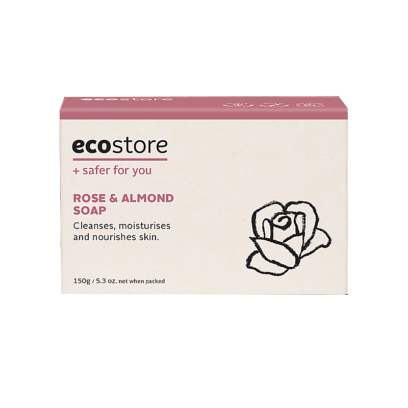 ecostore 宜可诚 玫瑰杏仁香皂 150g 清洁滋养皮肤