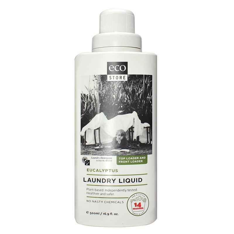 ecostore 宜可诚 天然植物浓缩洗衣液 尤加利香型 500ml 桉树味 植物提取 香味天然