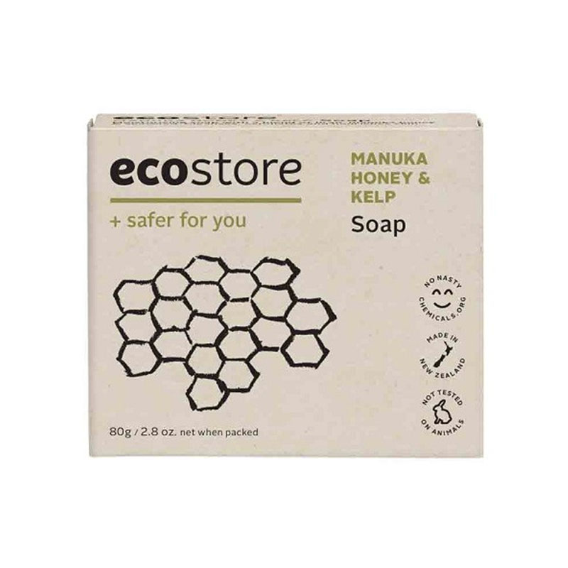 3件  ecostore 宜可诚 麦卢卡海藻泥香皂80g  温和去角质