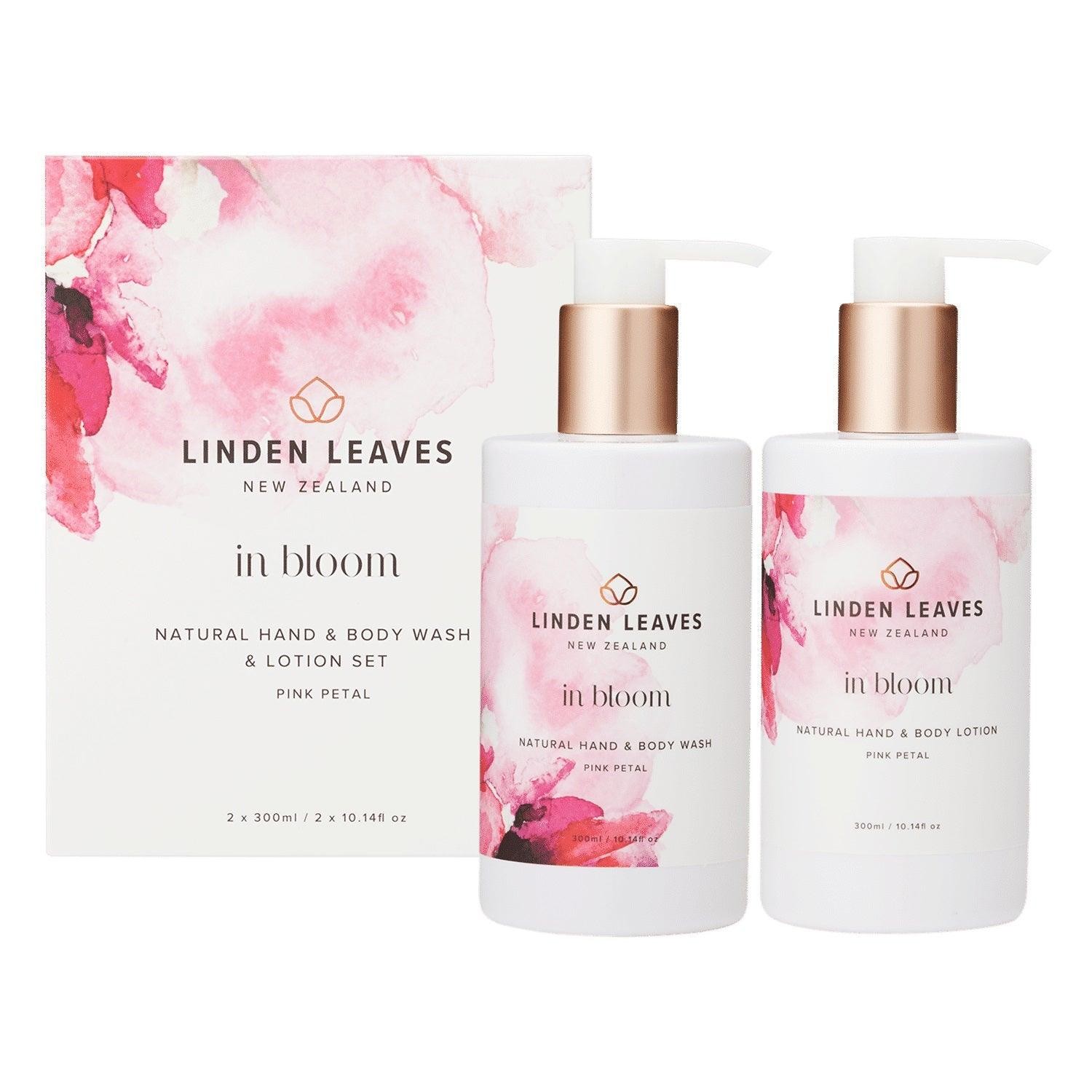 Linden Leaves Pink Petal Hand & Body Wash & Lotion Boxed Set Linden Leaves Pink Petal Hand & Body Wash & Lotion Boxed Set