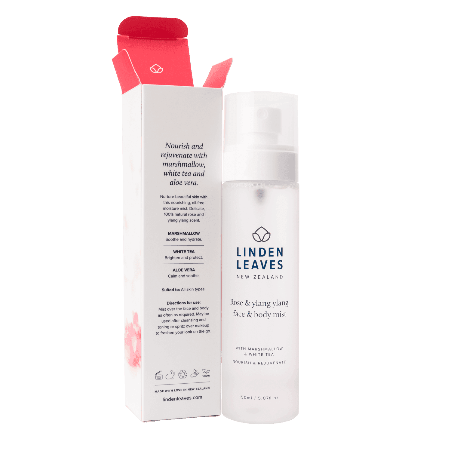 Linden Leaves 琳登丽诗 天然香水系列 纯露喷雾 150ml - 玫瑰依兰 Linden Leaves 琳登丽诗 天然香水系列 纯露喷雾 150ml - 玫瑰依兰