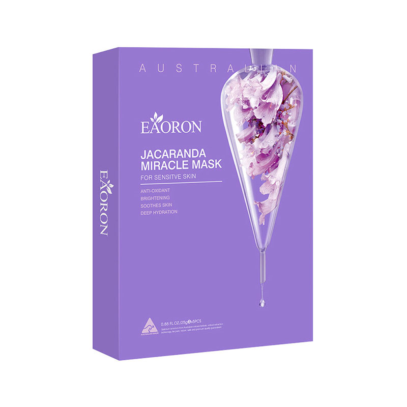 EAORON 澳容 蓝花楹奇迹面膜  敏感肌可用  5片 （滋养修护）