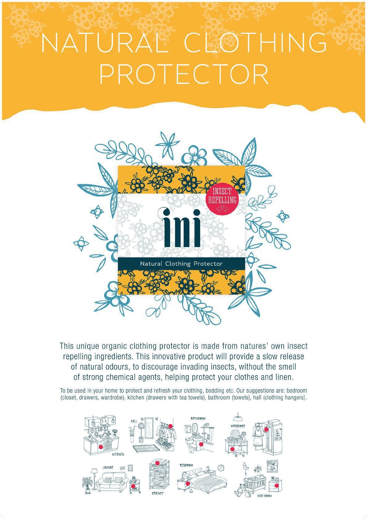 Ini Natural Clothing Protector 60g Ini Natural Clothing Protector 60g