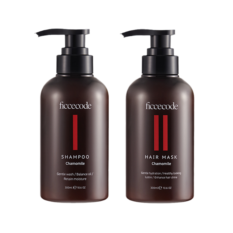 Ficcecode菲诗蔻母菊洗发水300ml+发膜300ml【送生姜洗护80m*2+精油2ml*2】【国内包邮】