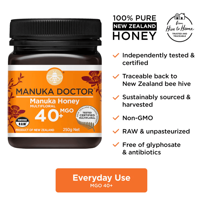 Manuka Doctor 麦卢卡蜂蜜 MGO40+ Multiforal Manuka Honey 500g Manuka Doctor 麦卢卡蜂蜜 MGO40+ Multiforal Manuka Honey 500g