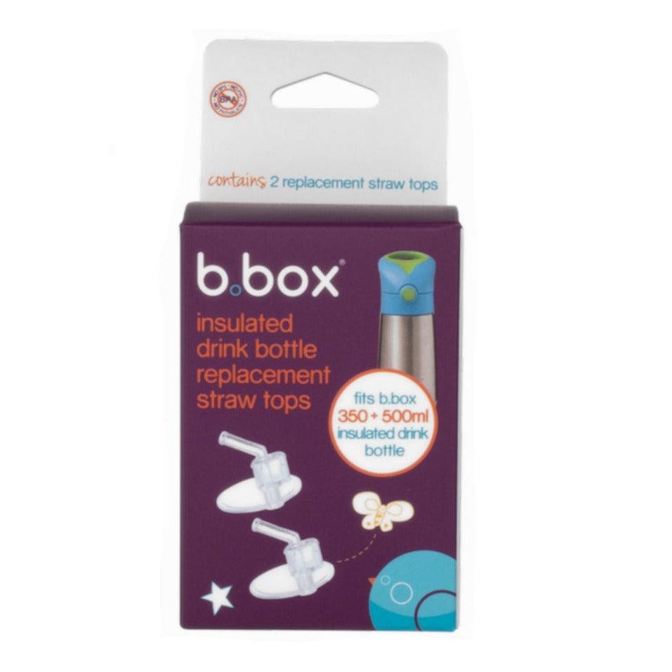 B.Box Insulated Drink Bottle Straw Tops 2 Pack B.Box Insulated Drink Bottle Straw Tops 2 Pack