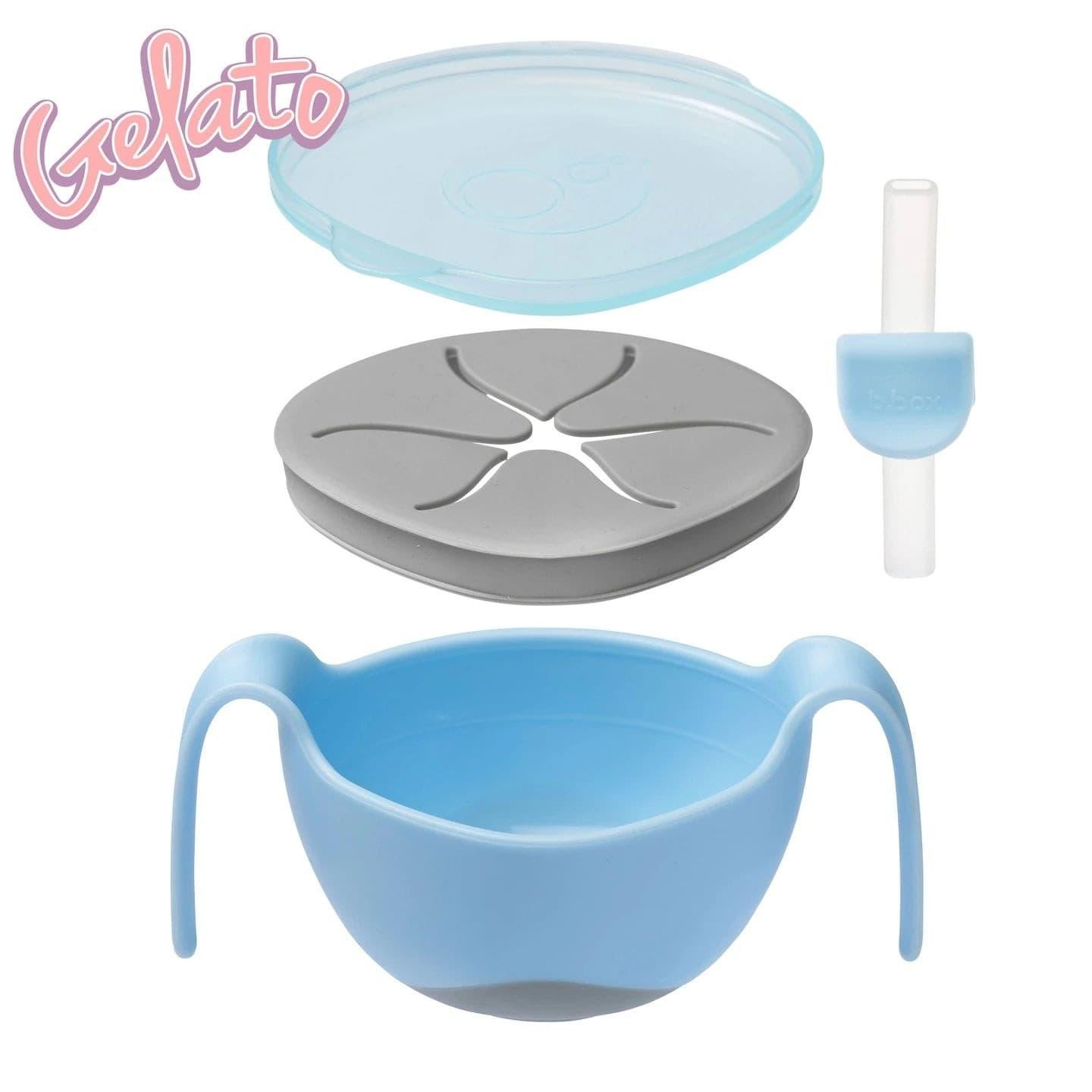 B.Box BC Bowl & Straw Bubblegum