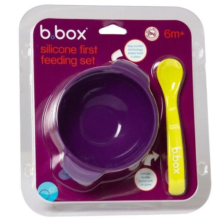 B.Box Silicone First Feeding Set 6M+ - Passion Splash B.Box Silicone First Feeding Set 6M+ - Passion Splash