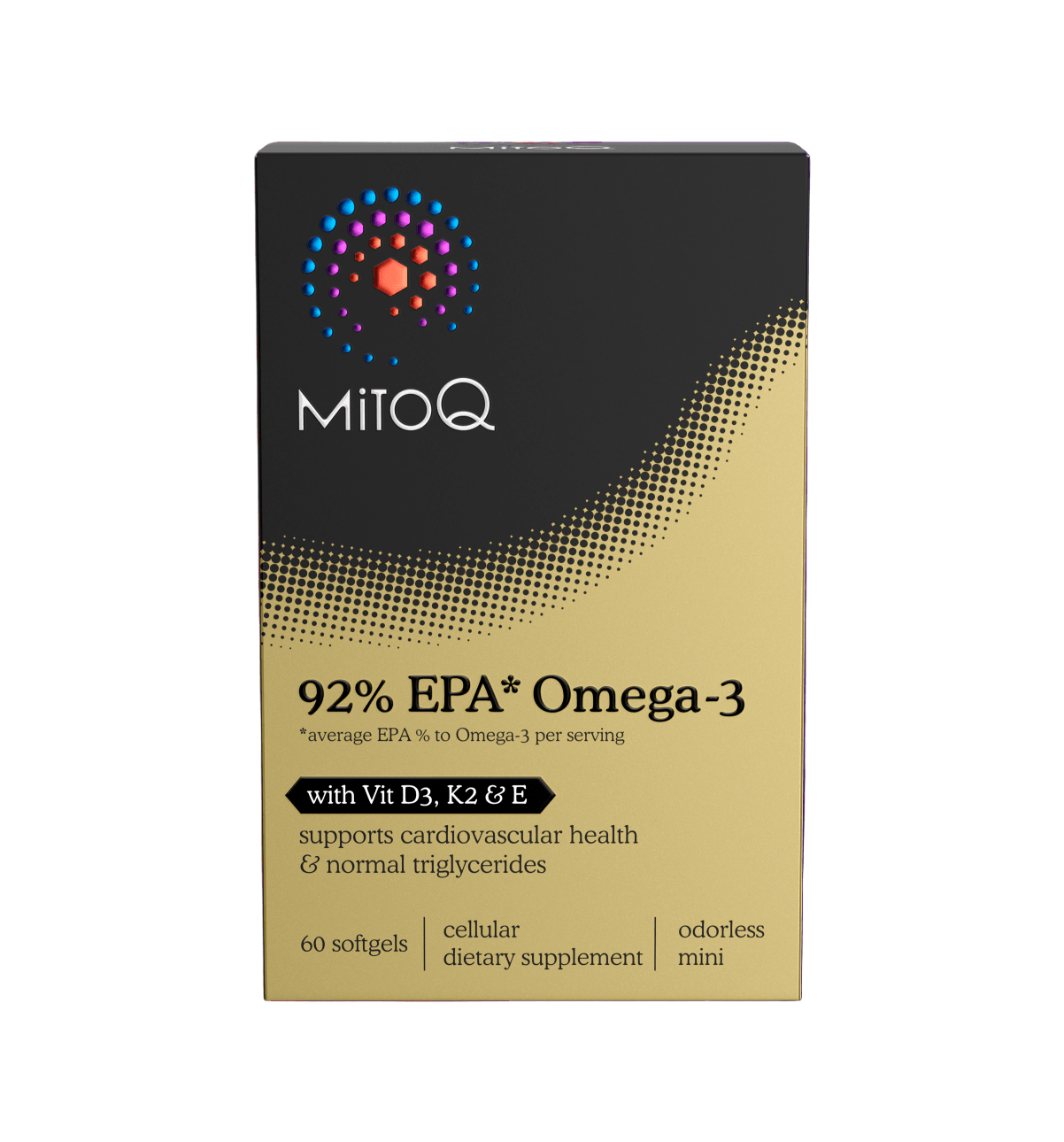 MitoQ 高纯鱼油 92% EPA 保护心血管健康 60粒 MitoQ 高纯鱼油 92% EPA 保护心血管健康 60粒