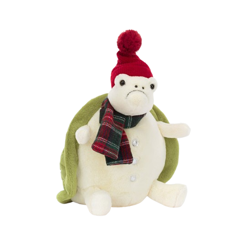 Jellycat  Snowman Timmy Turtle 雪人蒂米乌龟毛绒玩具 TIM3TSM 高28cm