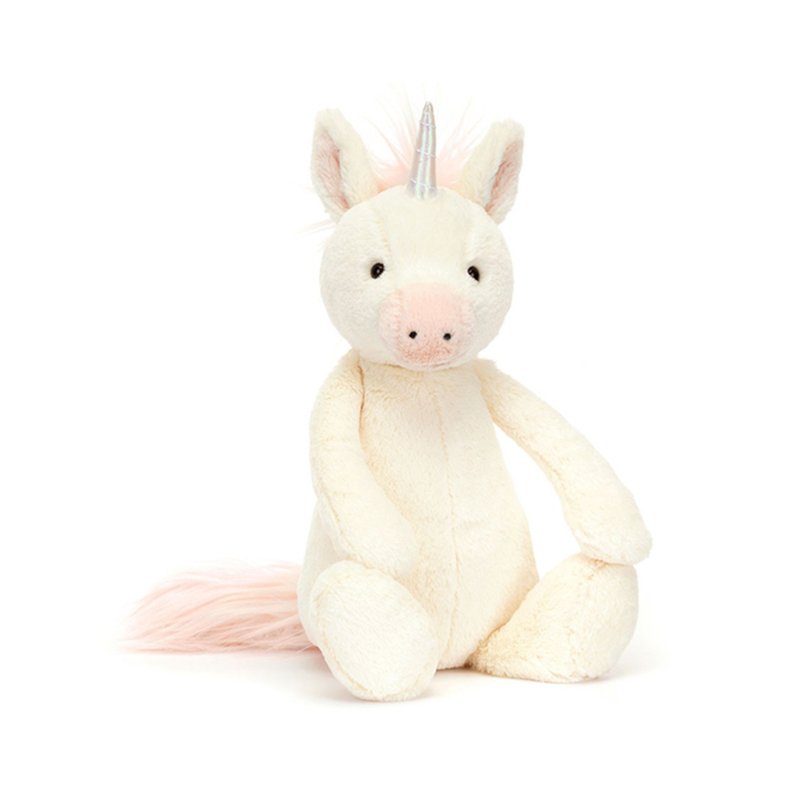 Jellycat  Bashful Unicorn Original 害羞独角兽 BAS3UC  高31cm x 宽12cm