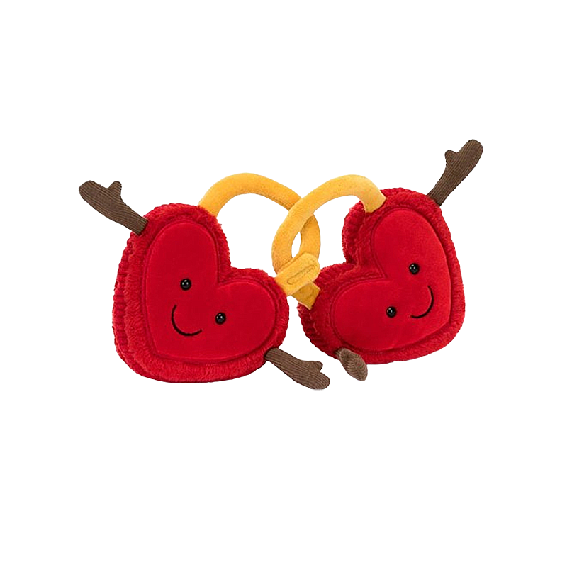 Jellycat Amuseables Love Locks 爱心锁 毛绒玩具 A4LLO  高15cm x 宽22cm