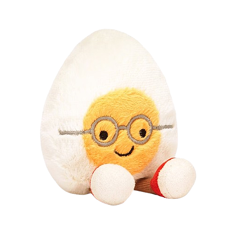 Jellycat 极客水煮蛋柔软毛绒玩具 A6BEG 高14cm