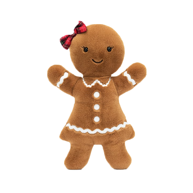 Jellycat]Jolly Gingerbread Ruby Original  开心姜饼露比毛绒玩具 JGB3R  高18cm