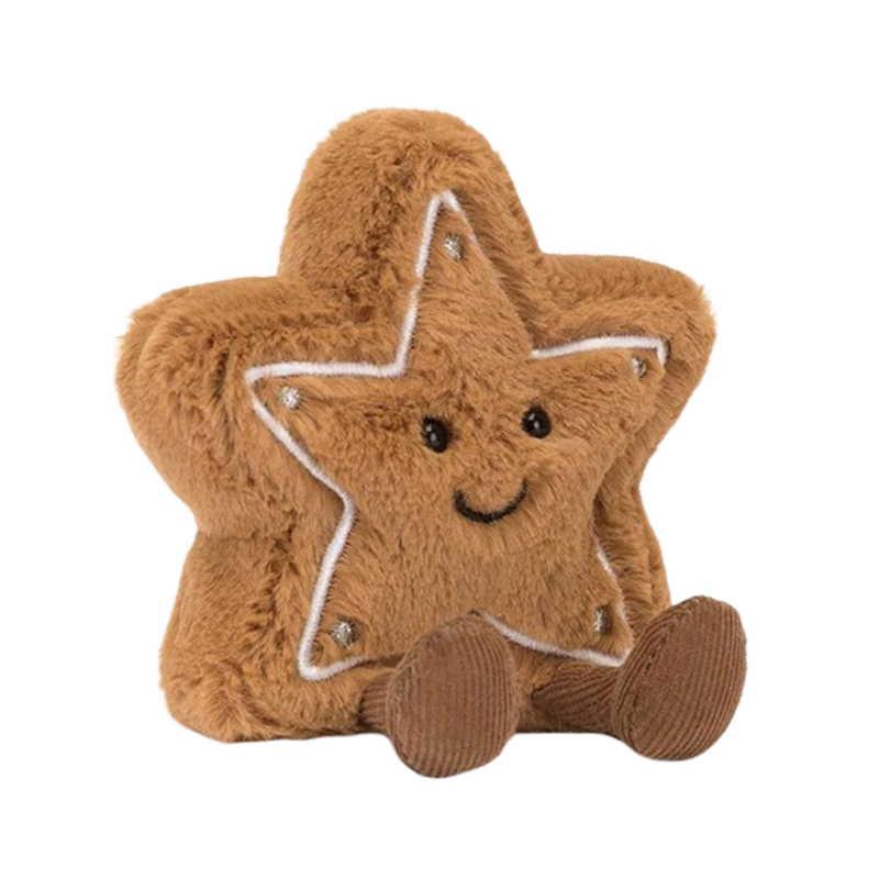 Jellycat Amuseable Star Cooki 趣味星星饼干毛绒玩具 A6GSC 高13cm x 宽10cm