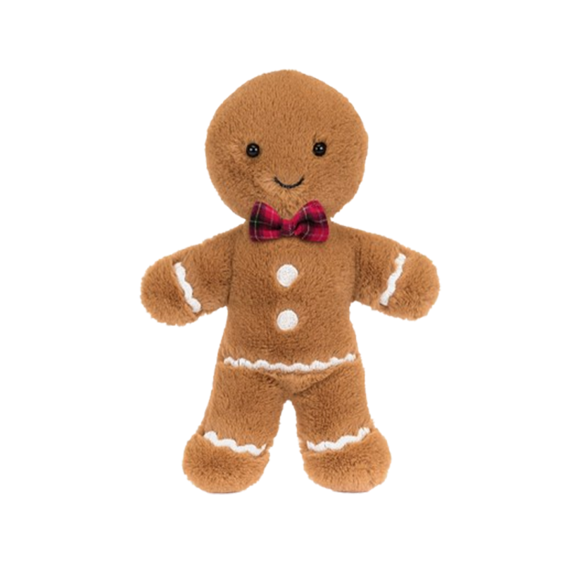 Jellycat Jolly Gingerbread Fred 圣诞节新品开心姜饼弗雷德毛绒玩具 JGB2FT 高32cm