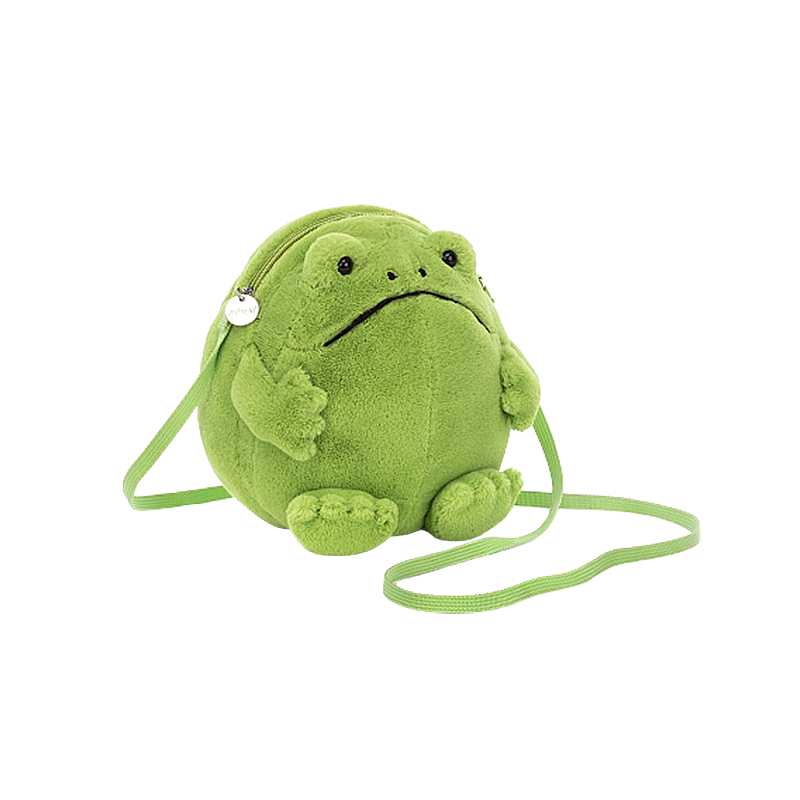 Jellycat Ricky Rain Frog Bag 里奇雨蛙包包斜挎包毛绒玩具 RR4BF 高17cm x 宽17cm