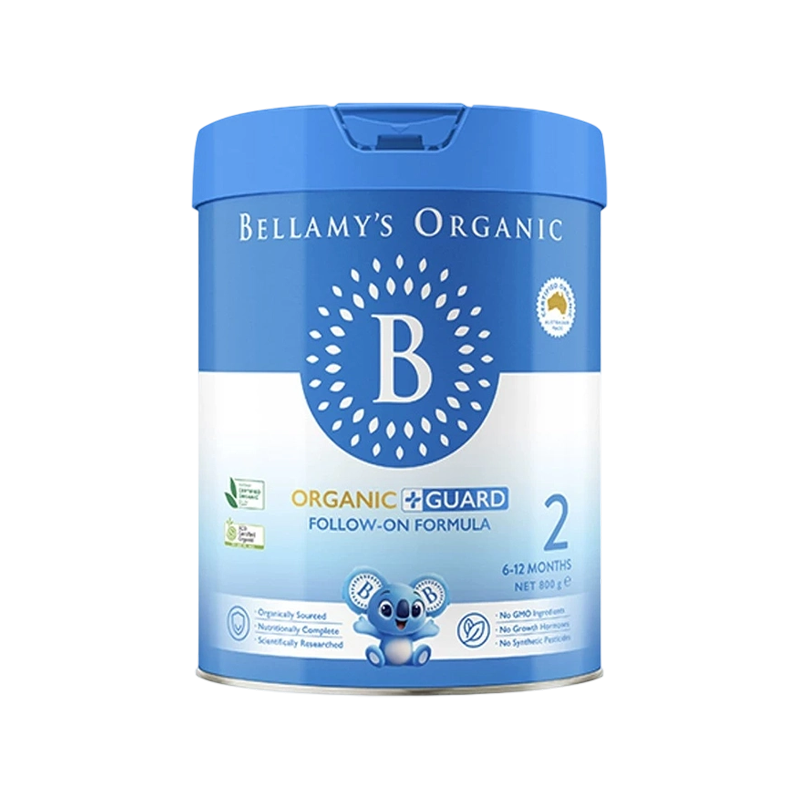 Bellamy's 贝拉米 有机蓝盾 婴儿配方奶粉 2段（6-12个月）800g
