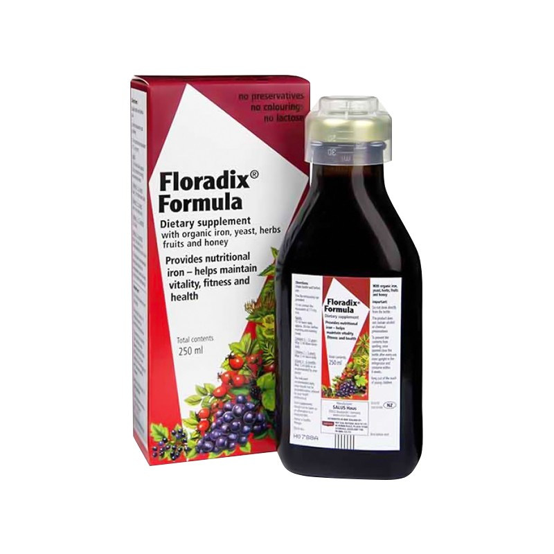 Floradix 新西兰版纯天然有机液体铁补血口服液铁元 250ml