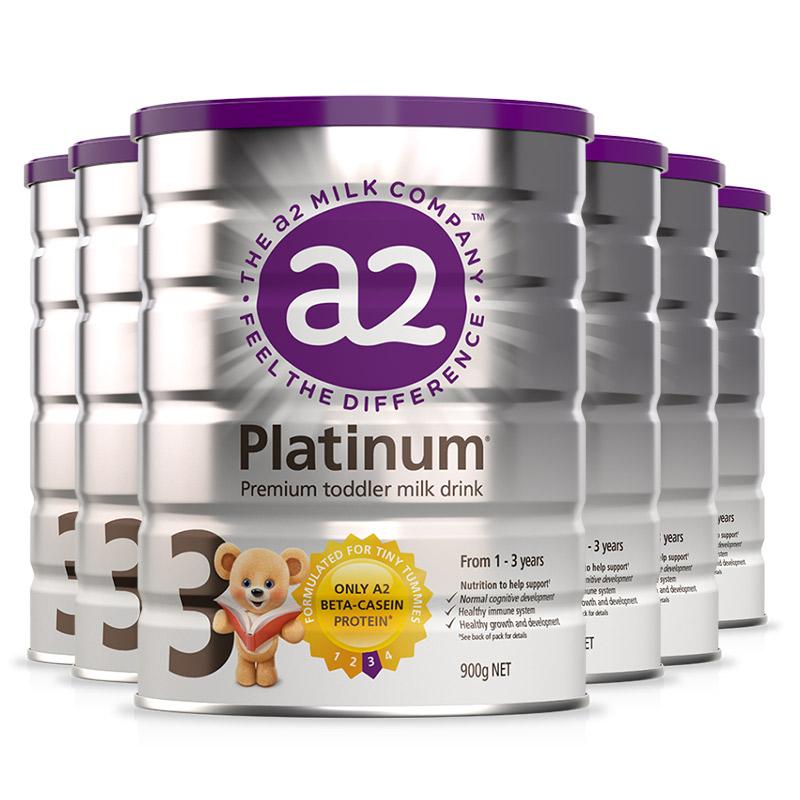 新版A2 Platinum 白金婴幼儿奶粉 3段 900g 3罐/6罐可选  包邮 保质期 2023年10月